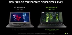 nVidia GeForce GTX 1080 MaxQ vs. GeForce RTX 2080 Super MaxQ